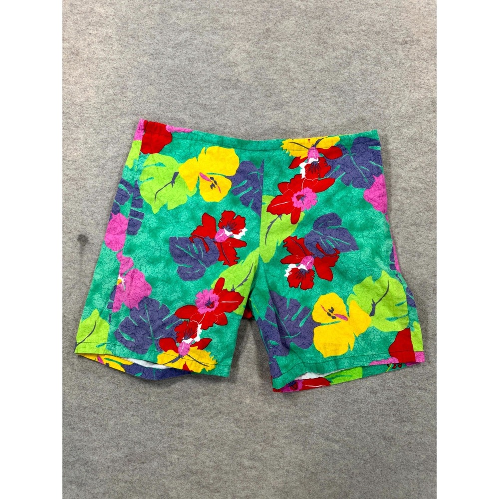 Vintage Surfline Hawaii Original Jams Swim Shorts Men Medium Multi Floral Cotton